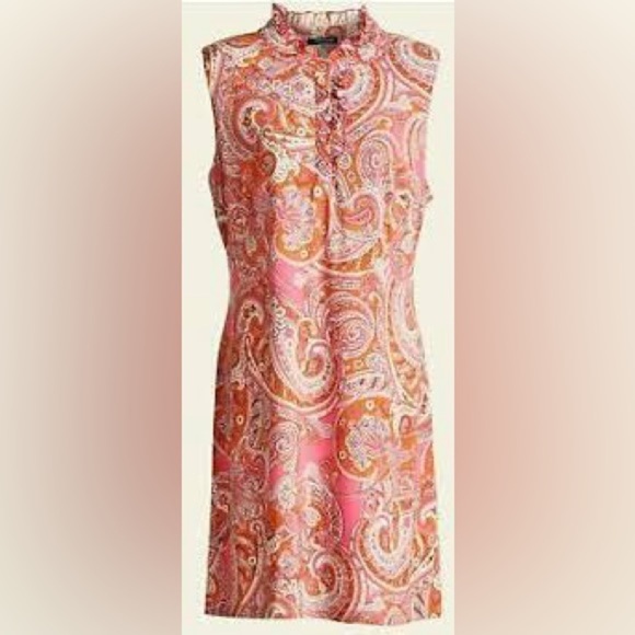 NWT Tommy Hilfiger Pink Paisley Sleeveless Dress, Size 4 - Picture 5 of 12